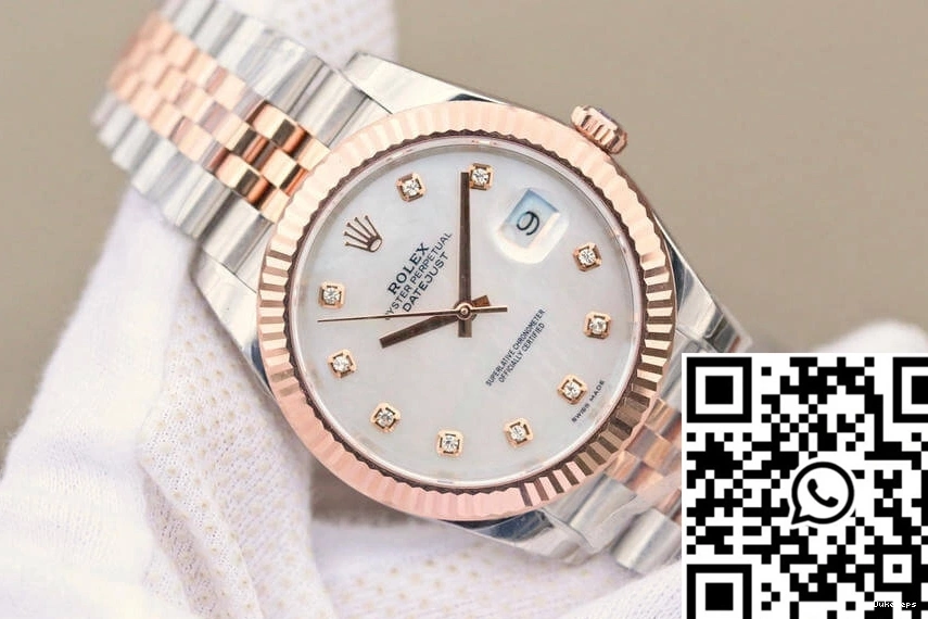 Dial Datejust EW M126331-0014 Mother-Of-Pearl White Factory Rolex 0115